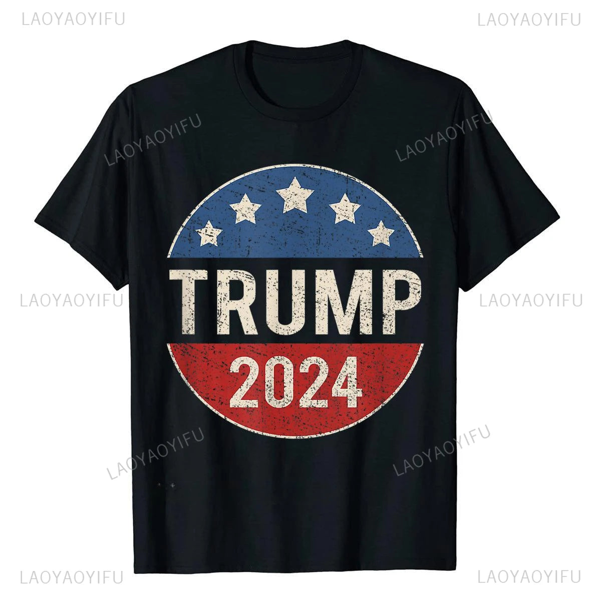 Trump 2024 Retro Campaign Printing  Women's Cotton T Shirt