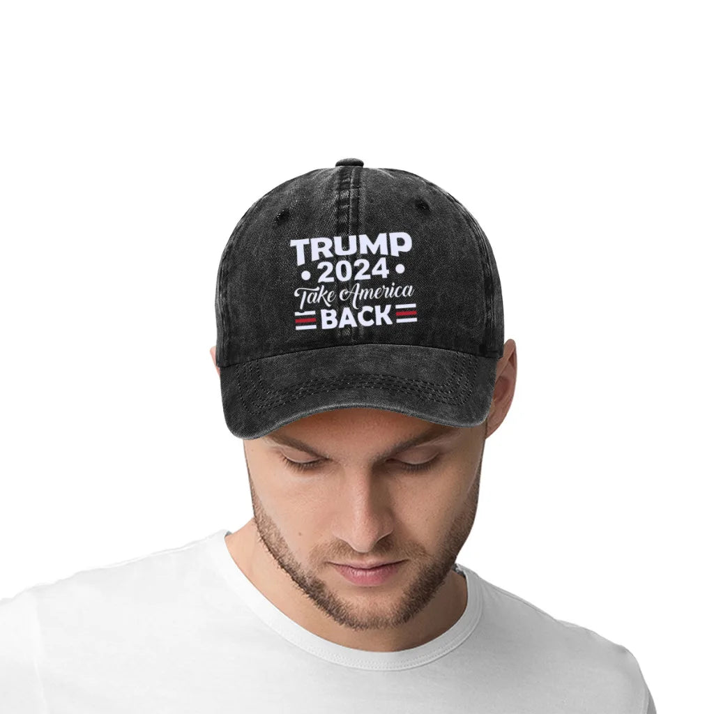 Trump 2024 Take America Back Cool Baseball Cap Men Cowboy Hats Women Visor Caps