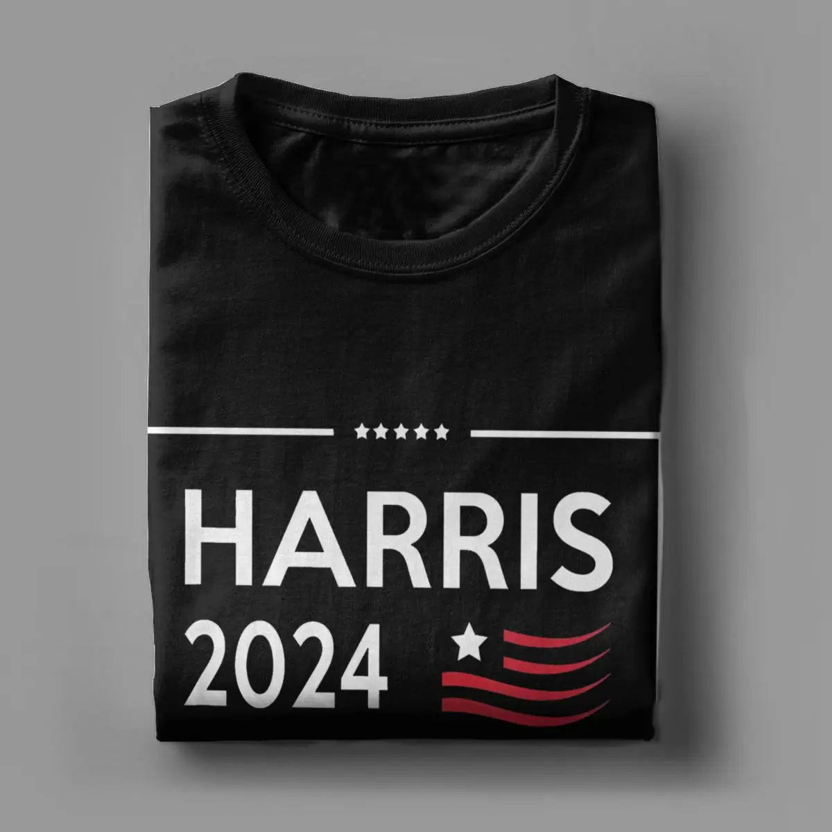 Kamala Harris 2024 President Campaign T-Shirt Men Crew Neck Cotton T Shirts