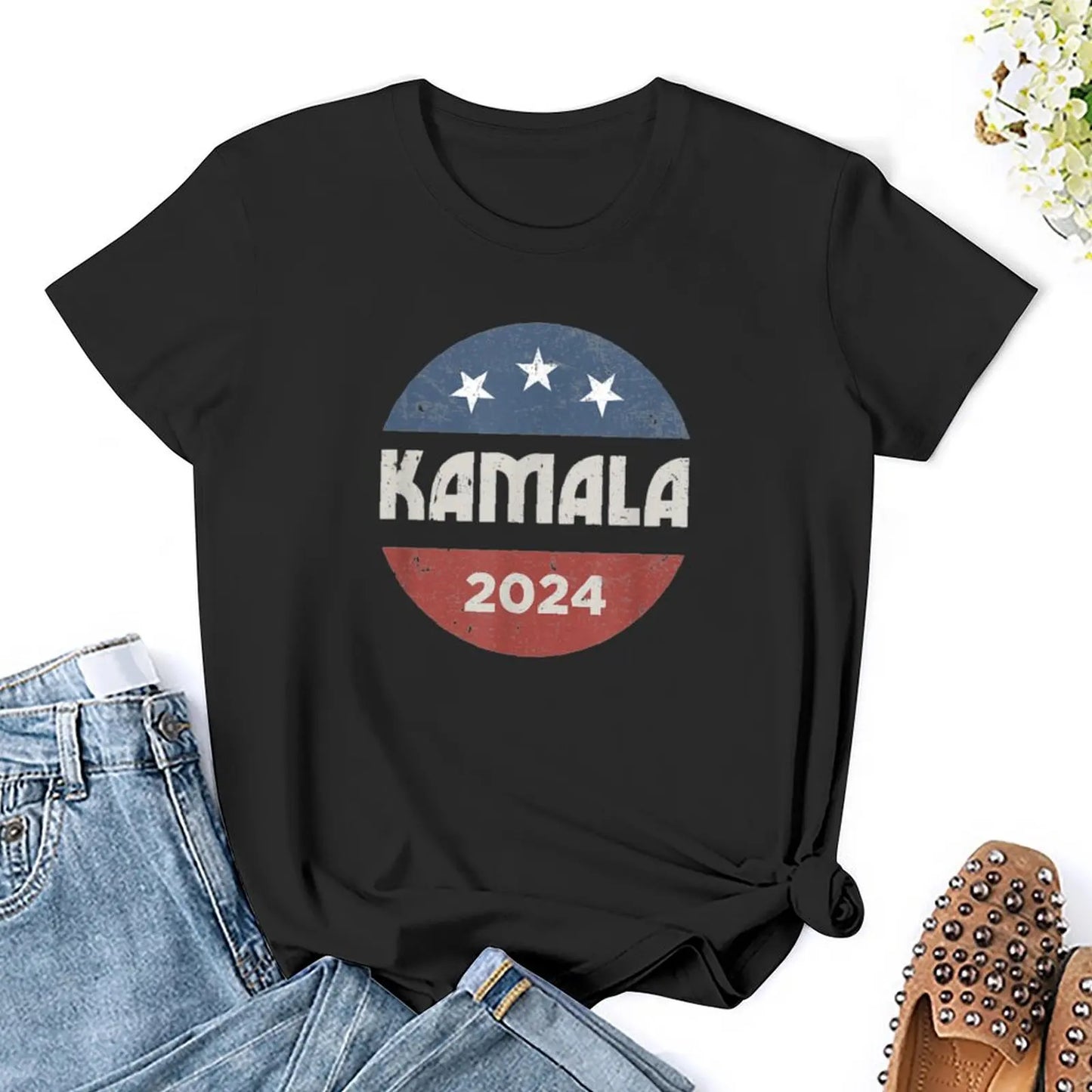 Kamala Harris 2024 For President Campaign T-Shirt lady clothes