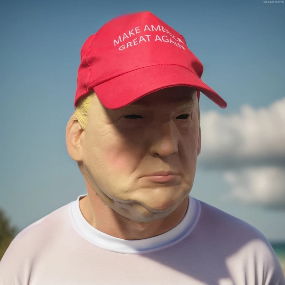 Trump Realistic Celebrity Masks With Hat