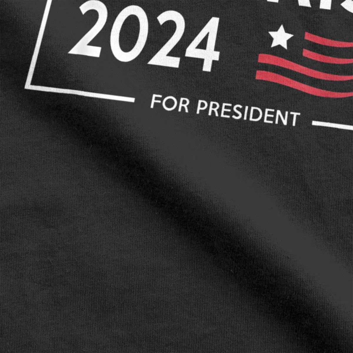 Kamala Harris 2024 President Campaign T-Shirt Men Crew Neck Cotton T Shirts