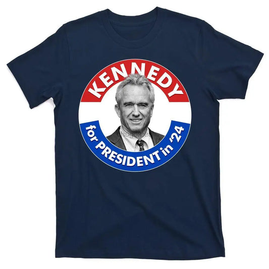 Robert F Kennedy Jr For President In 2024 Emblem Button Election T-Shirt