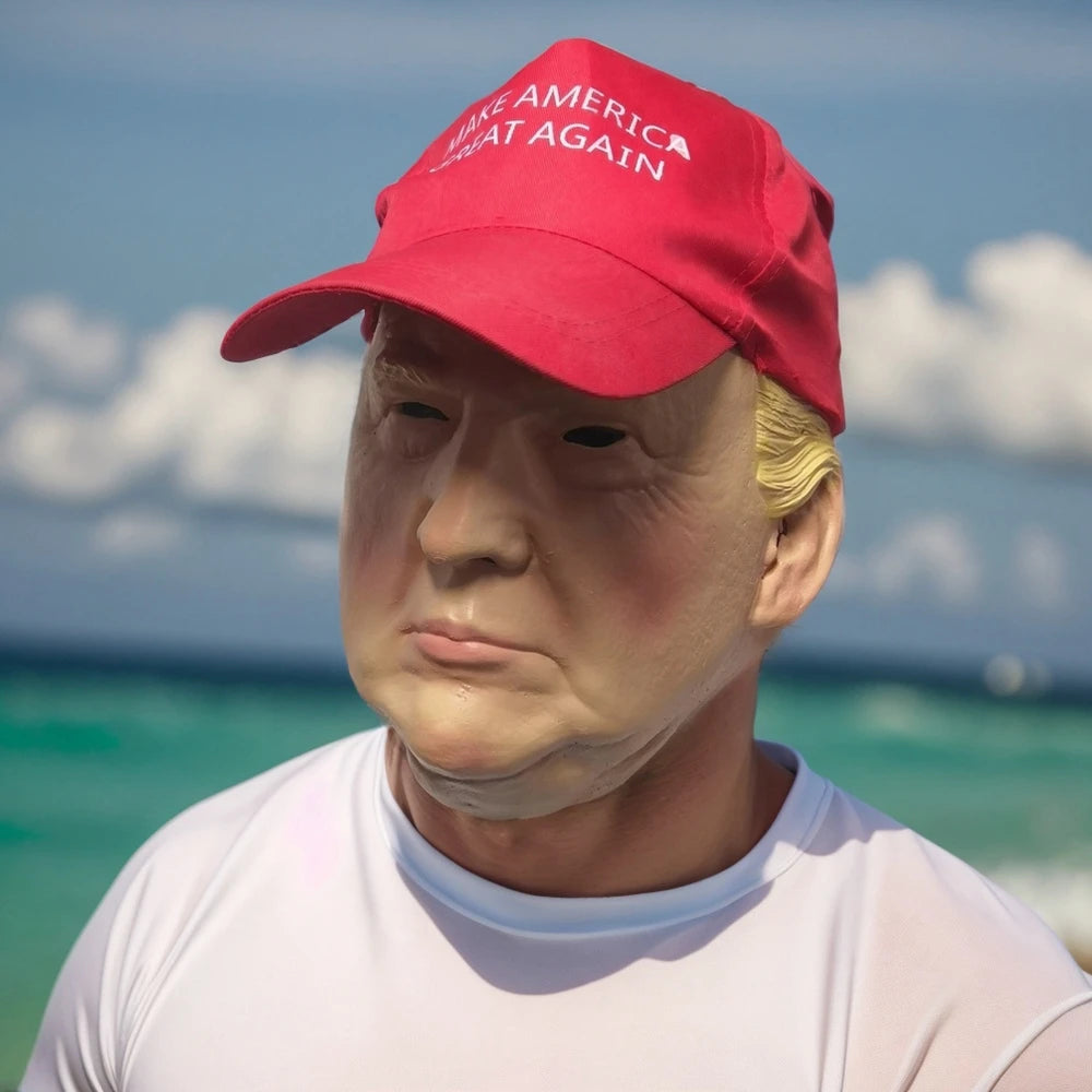 Trump Realistic Celebrity Masks With Hat